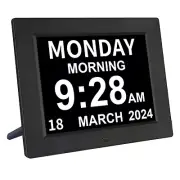 [2024 Newest] Digital Day Calendar Clock 3 Medicine Reminders Extra Large 8 I...