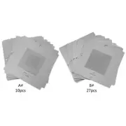 10/27Pcs BGA Reballing Stencil CPU Tin Planting Soldering Net 90x90mm