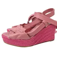 在飛比找蝦皮購物優惠-HERMES 愛馬仕涼鞋 鞋子粉紅色 皮革 日本直送 二手