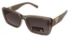 Guess Unisex Shiny Light Brown Plastic Sunglass, Gradient Lens GO00009. 45B