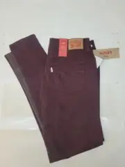 Levi's 535 women red fashion super skinny jeans size 8 29 x 30 / we3836 r4