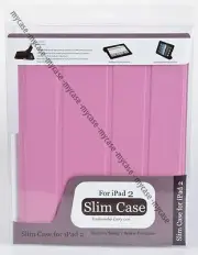 Smart Cover PU Leather Case Stand Magnetic With Back Case for iPad 2 Gen Pink
