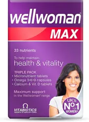 Vitabiotics Wellman Max 84 Tablets/Capsules Health Vitality 3 Packs for 2