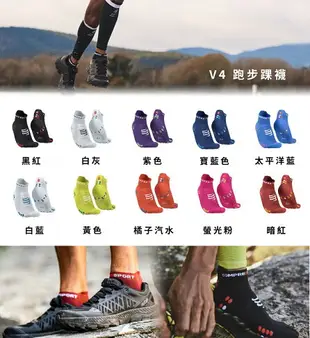 瑞士 compressport V4 跑步襪 跑步踝襪 踝襪 路跑 馬拉松 三鐵