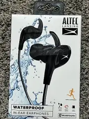 Altec Lansing MZX399N-BLK-WM In-Ear Sport EARPHONES, Black& Mic New In Box