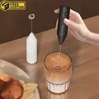 Handheld Milk Frother & Foam Maker - Electric Stainless Steel for Coffee & Latte