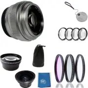 TTArtisan 50mm F2 Lens Kit for Canon RF Nikon Z Sony Fuji X Leica L M4/3 Silver