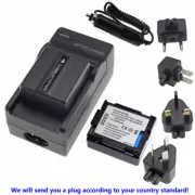 2X Battery + charger for HITACHI DZ-BP07PW DZ-BP7SJ DZ-HS300 DZ-BP7S DZ-GX5300