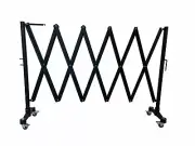 Black Mobile Expandable Barrier Security Trellis Barricade 2800mm * 1300mm