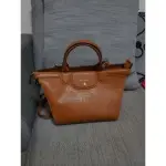 二手 LONGCHAMP 梯形包 中號