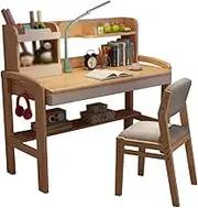 Kids Desk and Chair Set, Height Adjustable Study Desk Chair,Children Study Table with Storage Shelves and Drawers, Suitable for Reading, Drawing and Learning (Size : 120x50x135cm)