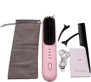Furtryvl Iron Comb Hair Straightener - Hair Straightener Brush Negative Ionic Heat Comb - Fast Heating Straighten Brush, Hot Comb Straightener, Hair Styling Tools