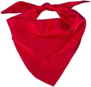 1 Pack Deep Wine Dog Bandana Plain Dog Scarf for Medium Large Dogs