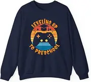 [X.Style] Leveling Up to Preschool Back to School Gamer Toddler ds028 Sweater Navy S