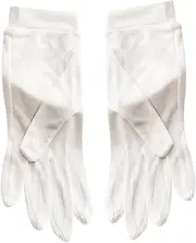 Healeved 1 Pair of High-class Silk Beauty Gloves Gloves for Household Lotion Multi-function Moisturizing Gloves Breathable Moisture Gloves Pure White