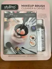 StylPro Makeup Brush Cleaner and Drier With Cleanser Liquid 5 fl oz. NEW!