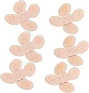 FRCOLOR 6 Pairs Non-slip Stickers Heel Protectors for Shoes Women Heel Pads for Shoes Heel Inserts Shoe Accessories Heel Liners for Women Shoes Polyurethane Sponge Beige