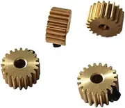 Motor gear, motor brass pinion gear Motor Gear, Brass Pinion Gear,2Pcs 0.5M 20 Teeth 3mm Thickness 6mm for Model Sliding Table Lifting Rail Copper Gear G-S (Hole Diameter : 3mm, Number of Teeth : 20 T