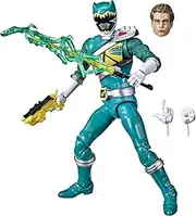 Power Rangers - Lightning Collection - 6 Inch Dino Charge Green Ranger - Premium Collectible Action Figure with 3 Accessories - Toys for Kids - Boys and Girls - F2059 - Ages 4+
