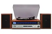 Crosley 1975T Turntable Speakers Entertainment System Walnut