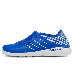 LOTTO樂得-義大利第一品牌 童款潮流洞洞鞋 [LT0AKS2606] 藍【巷子屋】
