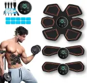 Advanced EMS Ab Stimulator - 8 Modes & 25 Intensity Levels, USB-Powered Muscle T