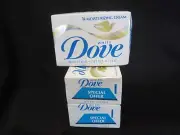 1980's Dove Moisturizing Cream Soap Size 4.75 Lot of 3