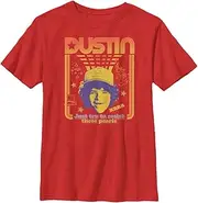 [Stranger Things] Unisex Kids Resist The Pearls Short Sleeve T-Shirt, Red, One Size, red, One Size