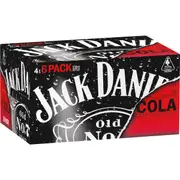 Jack Daniel's Whiskey Cola Can 375ml x24 Case