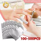 100-500 Nail Foil Gel Wraps Polish Remover Soak Off UV LED Acrylic Removal R5S2