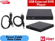 USB External DVD Player CD RW Drive Burner for Mac/Windows Laptop Desktop