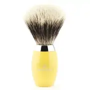 Brass Handle synthetic Brush Silver Tip Hair Shaving Bristle for Men's Shave