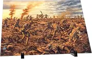 Limited Edition The Battle Of Lone Pine Aluminum Print Limited To 250 Prints By Drew Harrison | Crafted From 3mm Aluminum | Includes Stand And Hooks For Easy Display | Ideal For Home Or Office Décor