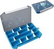 Fishing Tackle Box Storage Trays with Removable Dividers Fishing Lures Hooks Accessories Storage Organizer Box
