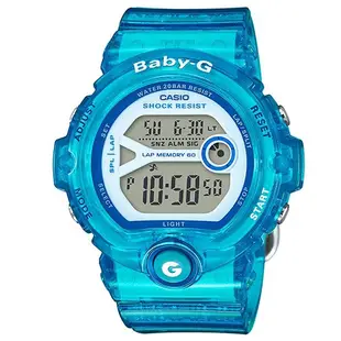 【CASIO】BABY-G 慢跑運動女孩休閒錶-果凍藍(BG-6903-2B)正版宏崑公司貨