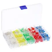 500Pcs 3mm, 5mm Light Emitting Diodes, LED Diodes, 5 Colors