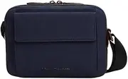 [Tommy Hilfiger] Casual Small Messenger Bag with Water Repellent Nylon, Zipper and Adjustable Strap
