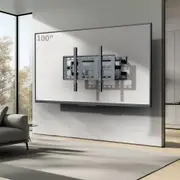 Heavy Duty TV Wall Mount Bracket for 40" 100" Screens Supports Up to 120kg Universal Flat Panel TV Holder for Home & Office