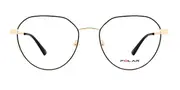 Polar 534 With Clip-On 78 Men's Glasses Gold Size 53 - Private Health Rebate - Blue Light Block Available