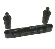 Black 12-String Tune-o-matic Style Guitar Bridge GB-T12-B