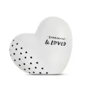 Demdaco Baby Black & White Money Bank Heart 5004701152