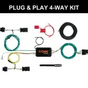 CURT 2015-2023 Jeep Renegade All Custom Wiring Harness, 4-Way Flat Output