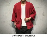 在飛比找樂天市場購物網優惠-FINDSENSE 獨家打造 日系風格 外套 和服外套 春夏
