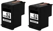 Black Colour Ink for HP 63XL Deskjet 2130 2131 3630 3632 Officejet 3830 4650 (1 Black)