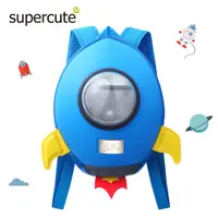 在飛比找PChome24h購物優惠-supercute 酷藍火箭造型後背包