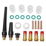 Pro Grade TIG Welding Gas Lens #10 Cup Kit for WP 17/18/26 Torch
