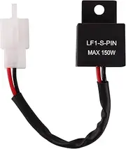 Kinstecks 2Pin Flasher Relay 12V Motorcycle Indicators LED Light Flasher for Motorcycle LED Indicators Turn Signal Light