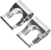 Alipis 1 Pair Car Part Car Supply Windshield Wiper Clip Auto Repair Clamp Wiper Arm Repair Clip Windscreen Wiper Linkage Clip Wiper Linkage Clip for Repair Clip Metal Silver