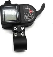 ZAPYVET ZHIPU Electric Scooter 250W/350W Motor Brushless Controller Ebike Controller with LCD Display Panel E-Bike Bike Electric Scooter Display Screen(Flat Head)