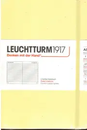 Leuchtturm1917 A5 size hardcover ruled Notebook NEW 80gsm paper Vanilla
